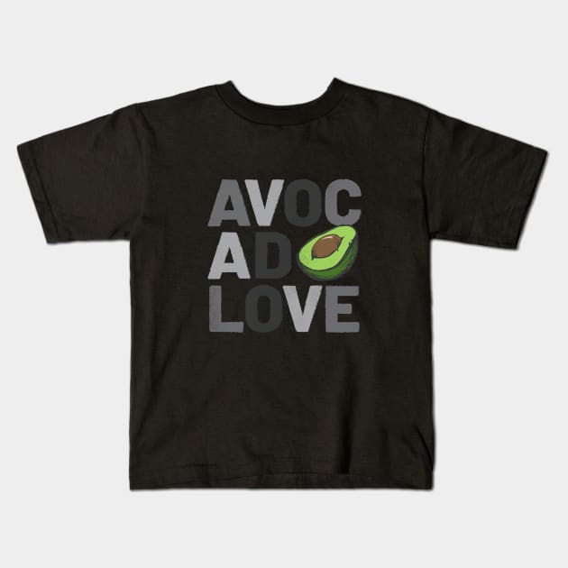 Avocado Love No. 2 Kids T-Shirt by bluzninja